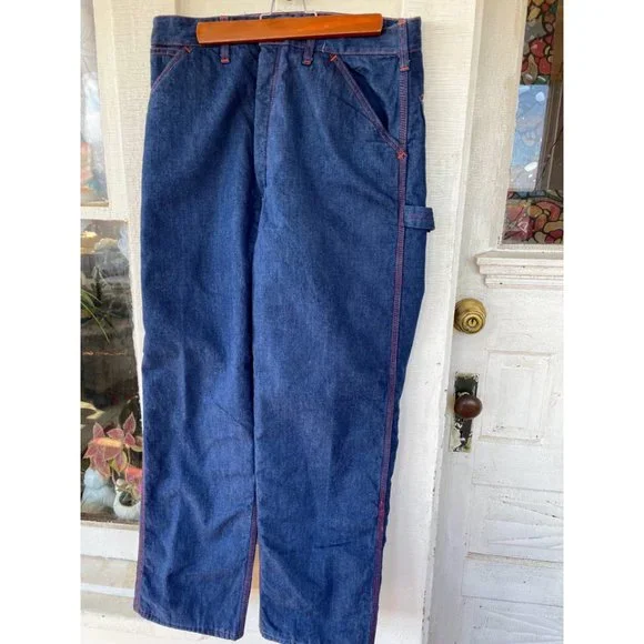 Vintage Montgomery Wards Mens Insulated Jeans 1960s 33/29